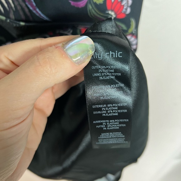 NWT City Chic mirror peacock strapless dress - Picture 11 of 12